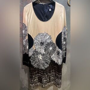 Roberto Cavalli Black and Gold Dress